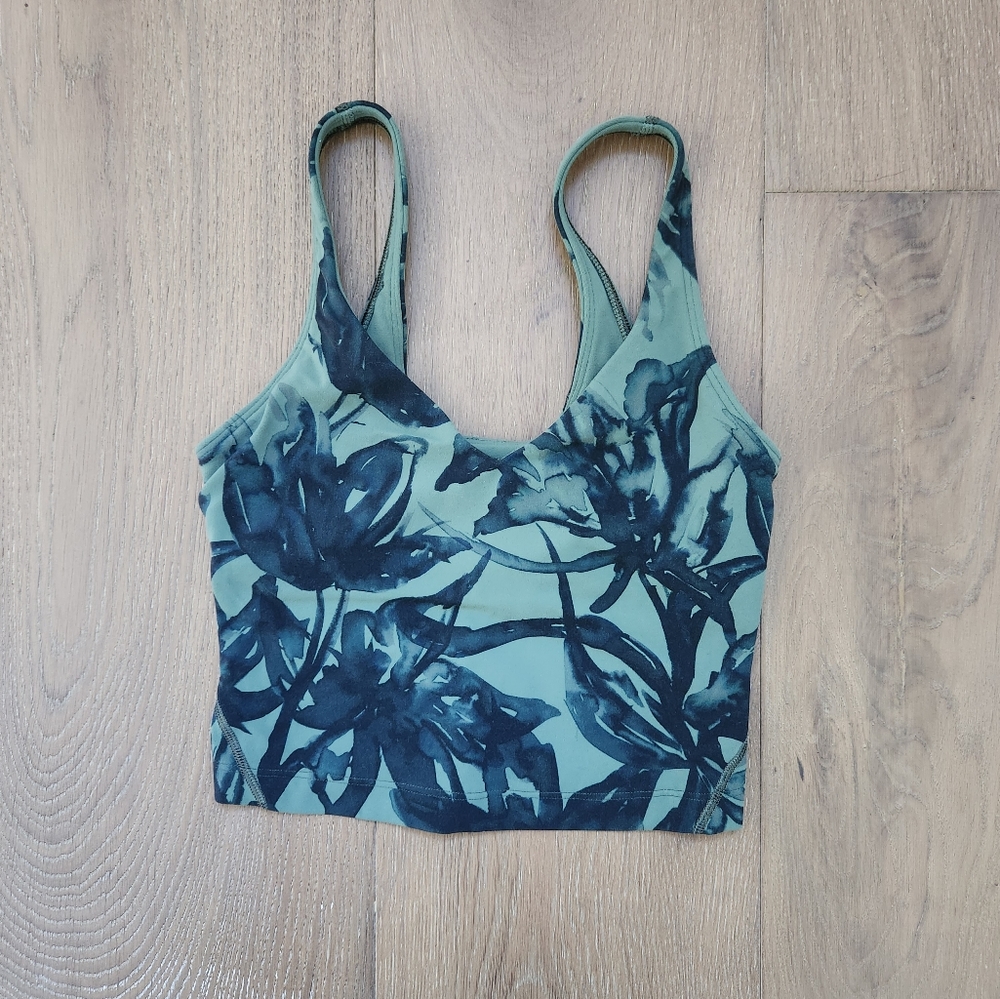 Lululemon Align Tank Green Floral